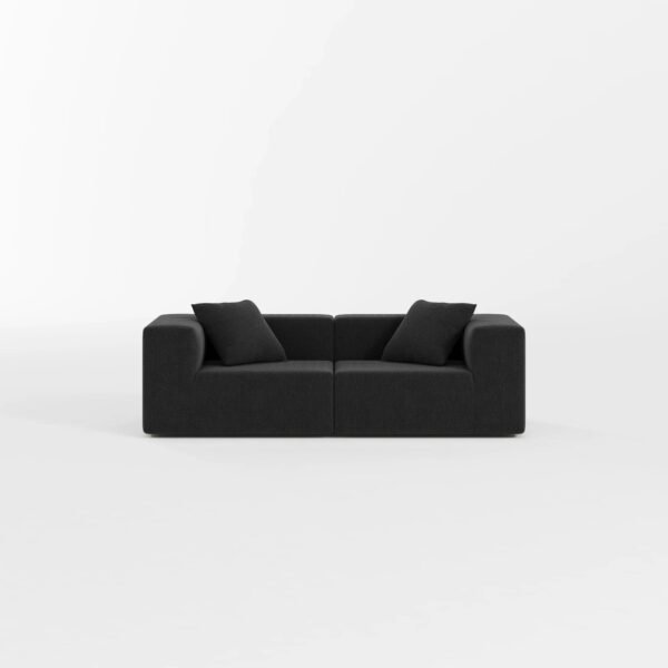 Milo Modular Sofa 2 Seater-Black
