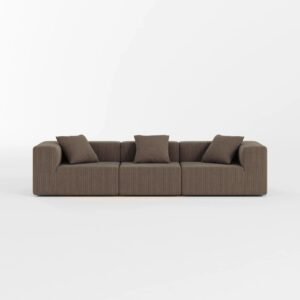 Milo Modular Sofa 3 Seater-Coffee