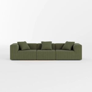Milo Modular Sofa 3 Seater-Forest Green