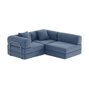 Nova L-Shaped Sofa-Aegean Blue