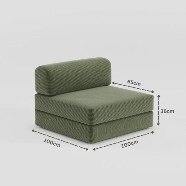 Nova Modular Single Seat-Eggshell - Image 6