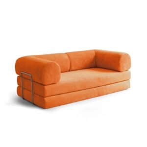 Nova Sofa Bed-Orange
