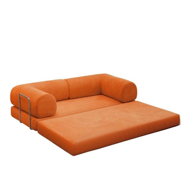 Nova Sofa Bed-Orange - Image 3