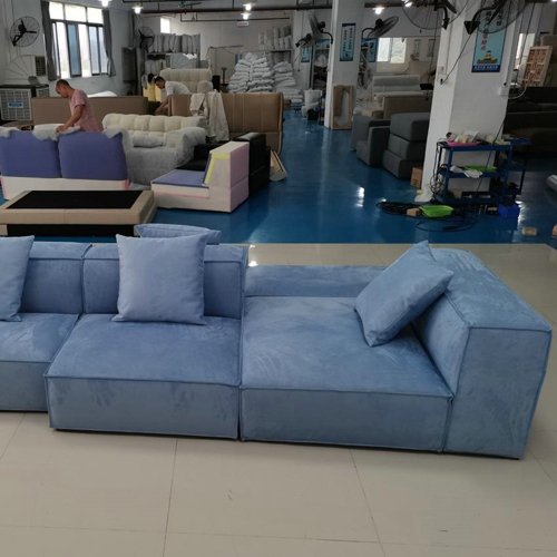 memory foam sofa sample production