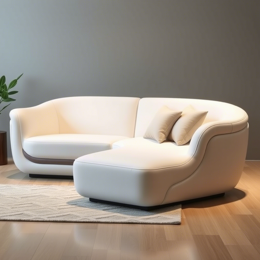 An ergonomic Chinese-made memory foam sofa with comfortable cushioning and sleek lines, demonstrating the perfect blend of form and function