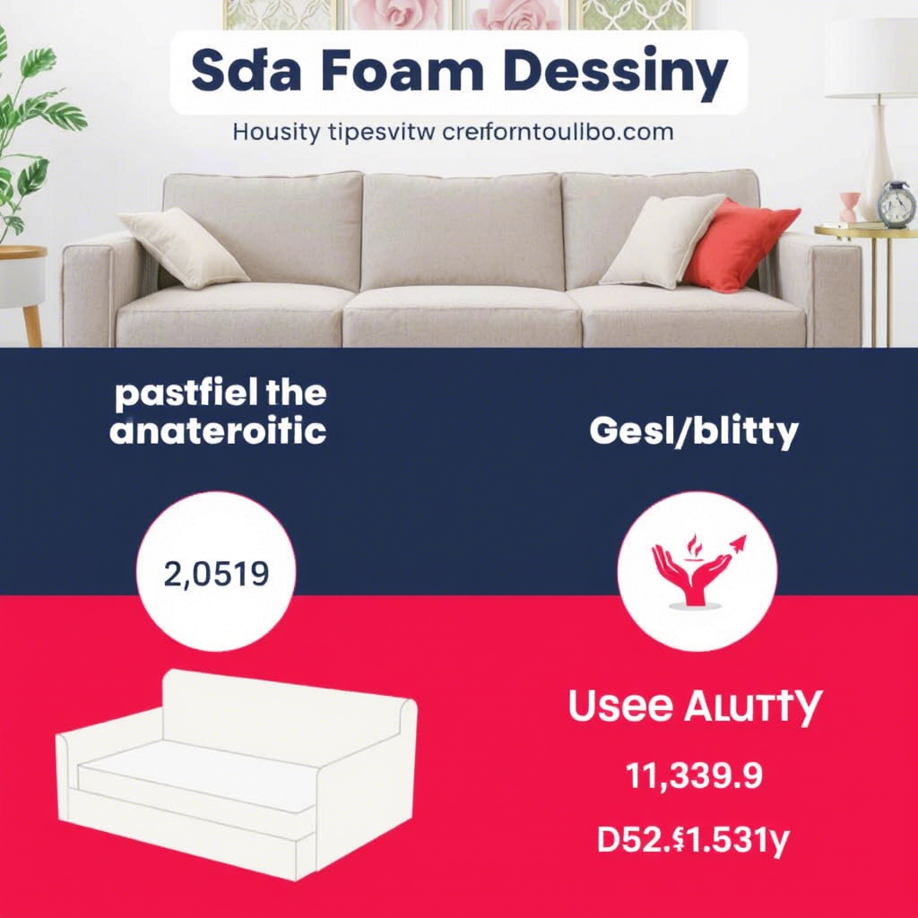 Sofa foam density comparison for comfort and durability