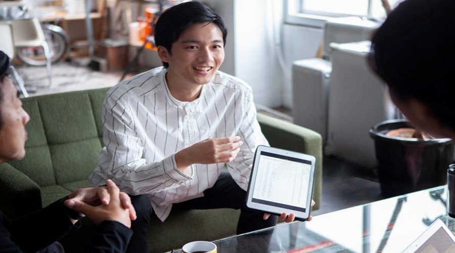 Compression sofa marketing design team